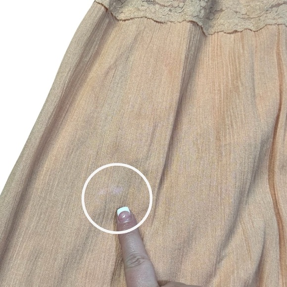 L Love Fairy Ethereal Cottagecore Peasant Bohemian Tiered Gauzy Maxi Dress M - Picture 10 of 12